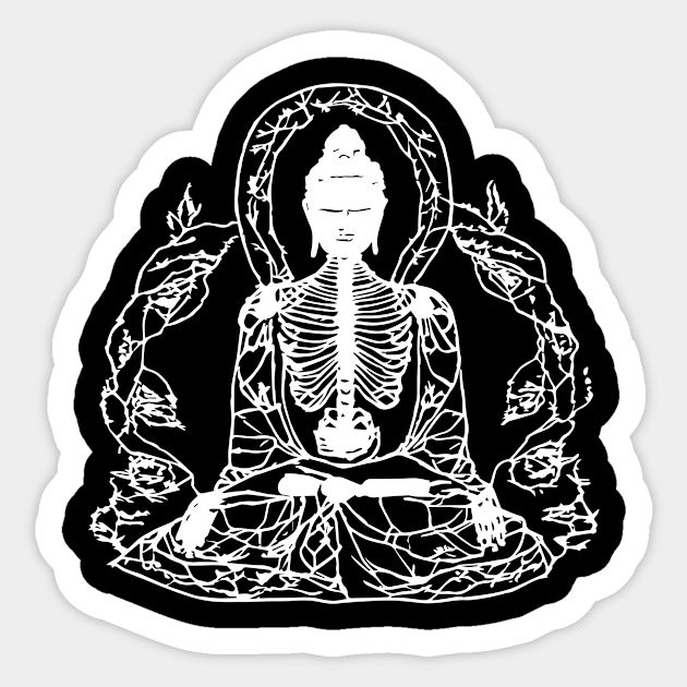 Siddhartha in meditation Sticker by norteco